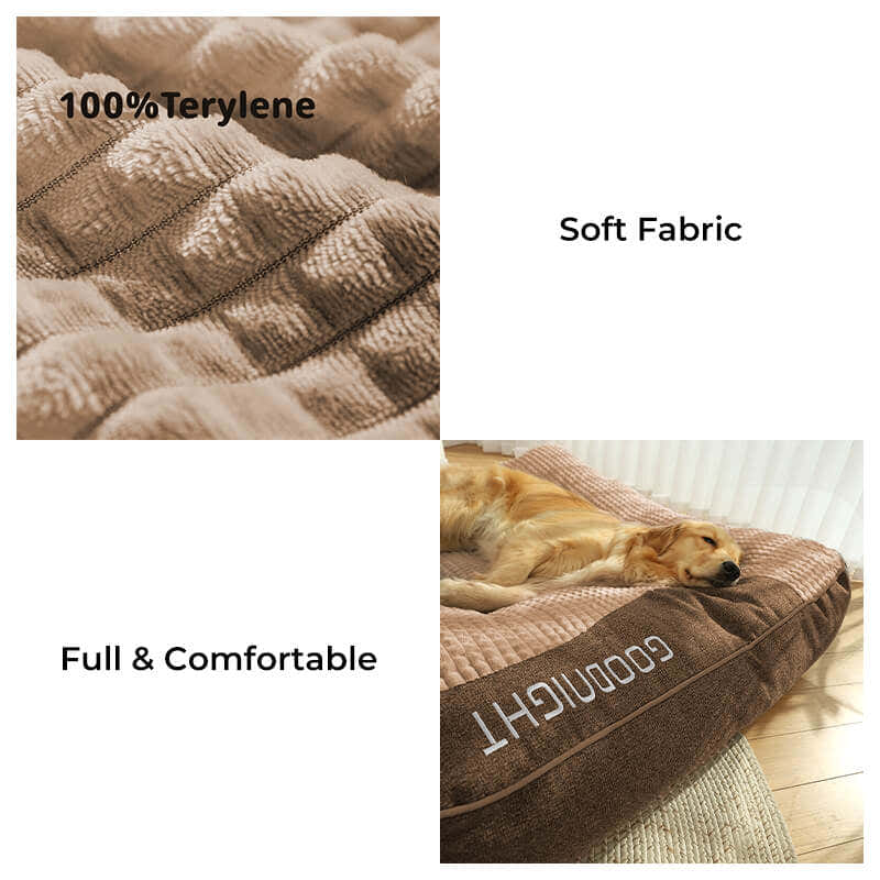 Customized Large Thick Scratch-resistant Spine Protection Orthopaedic Dog Cushion Bed
