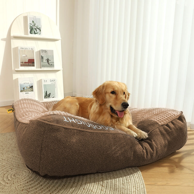 Customized Large Thick Scratch-resistant Spine Protection Orthopaedic Dog Cushion Bed