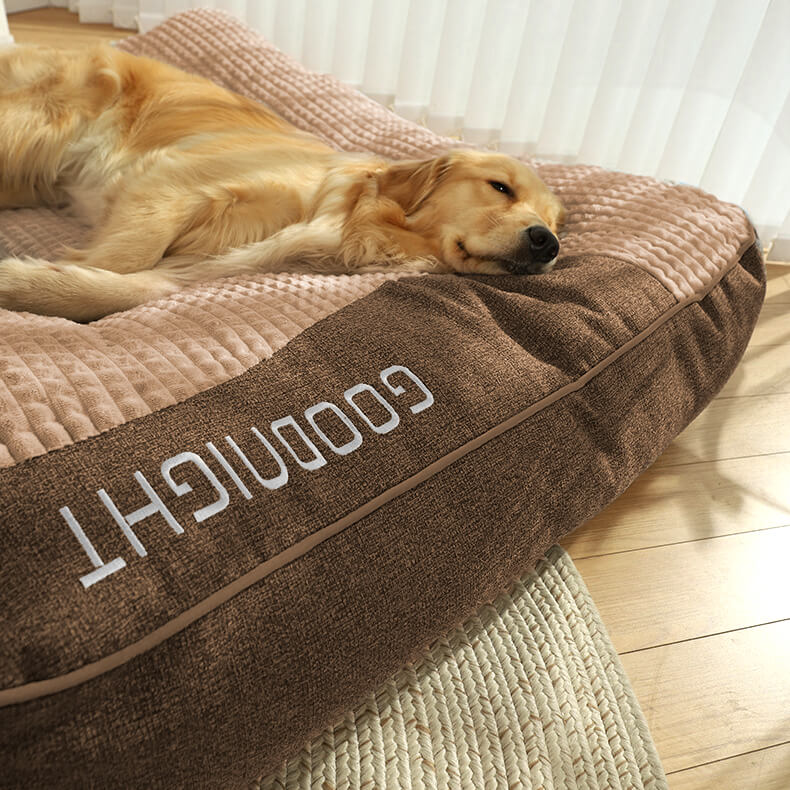 Customized Large Thick Scratch-resistant Spine Protection Orthopaedic Dog Cushion Bed