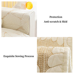 Leaf Pattern Furniture Anti-scratch & Skid Protection Sofa Cover