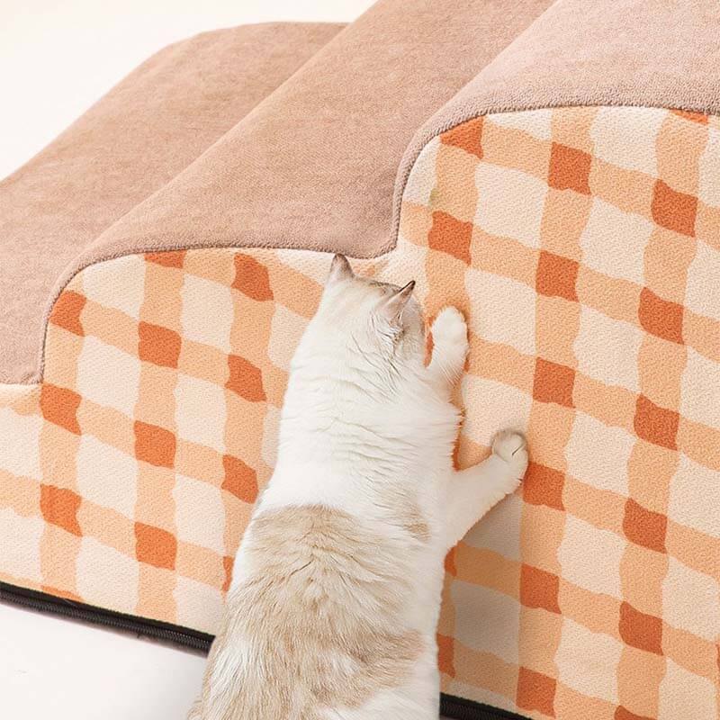Plain Pattern Pet Climbing Ladder Removable Dog Steps