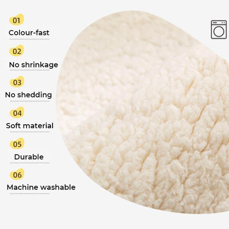 Thick Fuzzy Sherpa Fleece Non-Slip Corner Sofa Cover