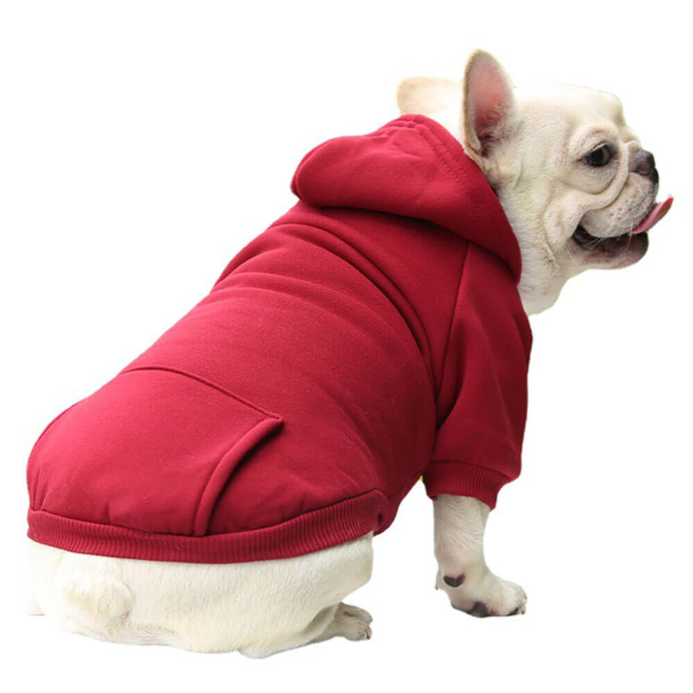 Autumn and Winter Pocket Sweatshirt Double Legs Sports Style MultiColour Pet Dog Clothes Dog Hoodie