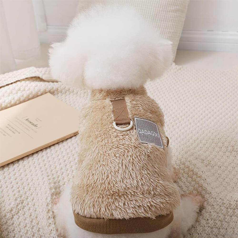 Comfortable and Stylish Fuzzy Dog Jumper - Dog Clothing Perfect for Winter Walks