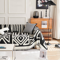 Five-Colour Geometric Sofa Cover Sofa Throws - Bold Patterns for a Modern Look