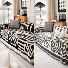 Five-Colour Geometric Sofa Cover Sofa Throws - Bold Patterns for a Modern Look