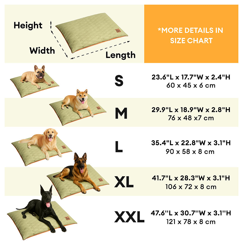 Luxury Water-repellent Dual-Sided Calming Garden Outdoor Dog Mat Bed