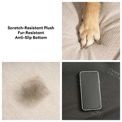Chenille Extra Wide Non-Slip Removable Sponge Pet Stairs - Pet-Friendly Bedroom