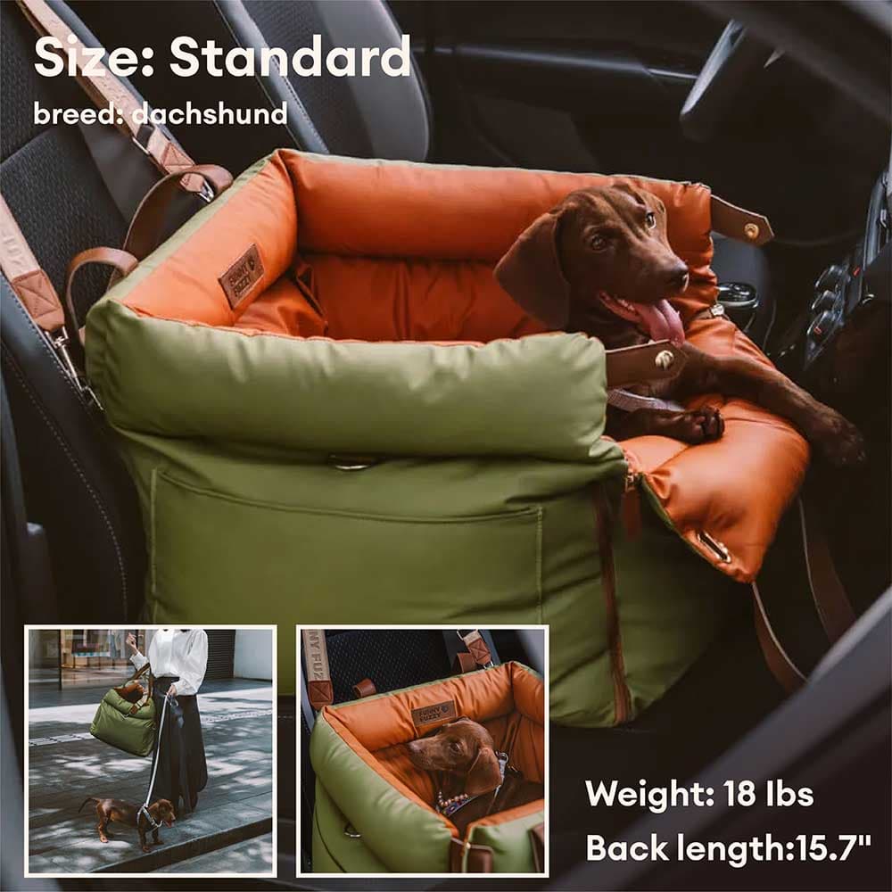 Urban Voyager Portable Dog Car Booster Bed - Roadtrip